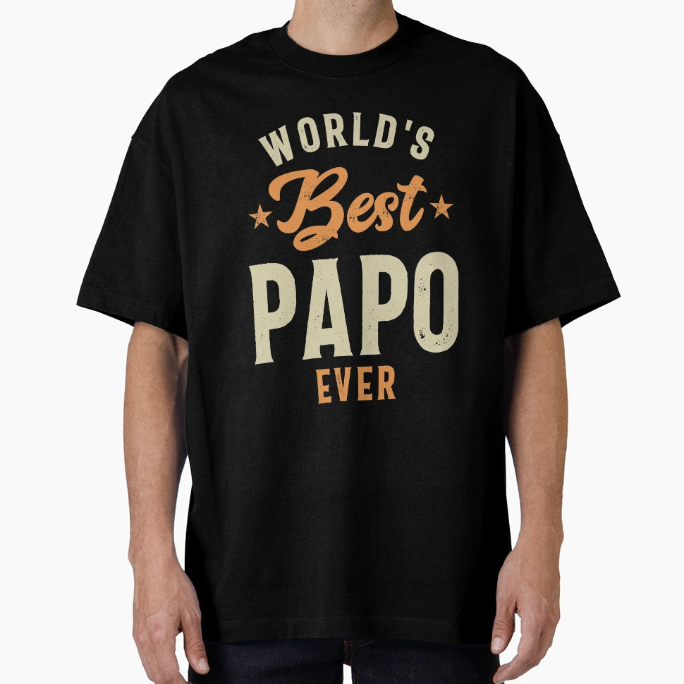 Mens Best Papo Ever Funny Daddy T-Shirt - Minimalist Print Men Women - T-Shirt, Sweatshirt, Hoodie