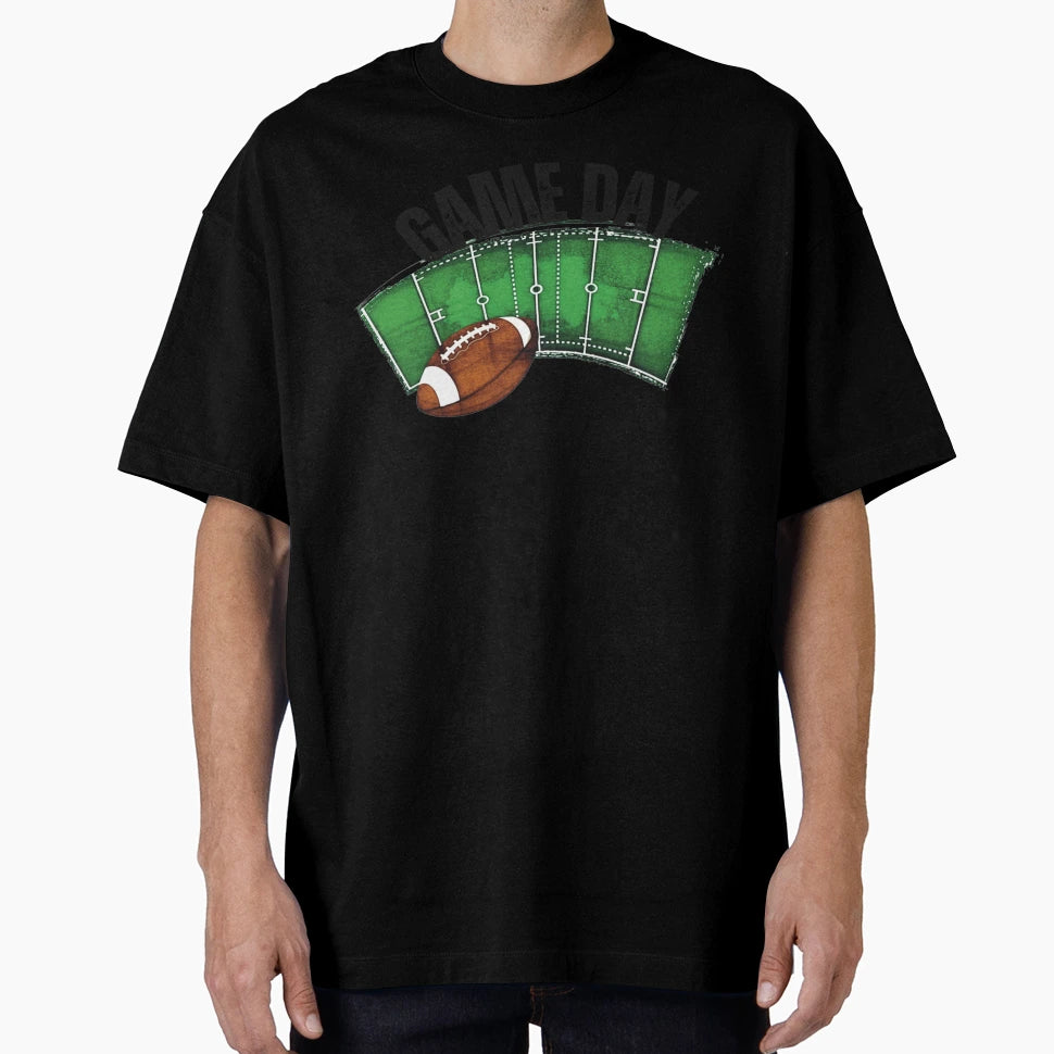 Game Day Football Field T-Shirt - Minimalist Print for Adults - T-Shirt, Sweatshirt, Hoodie