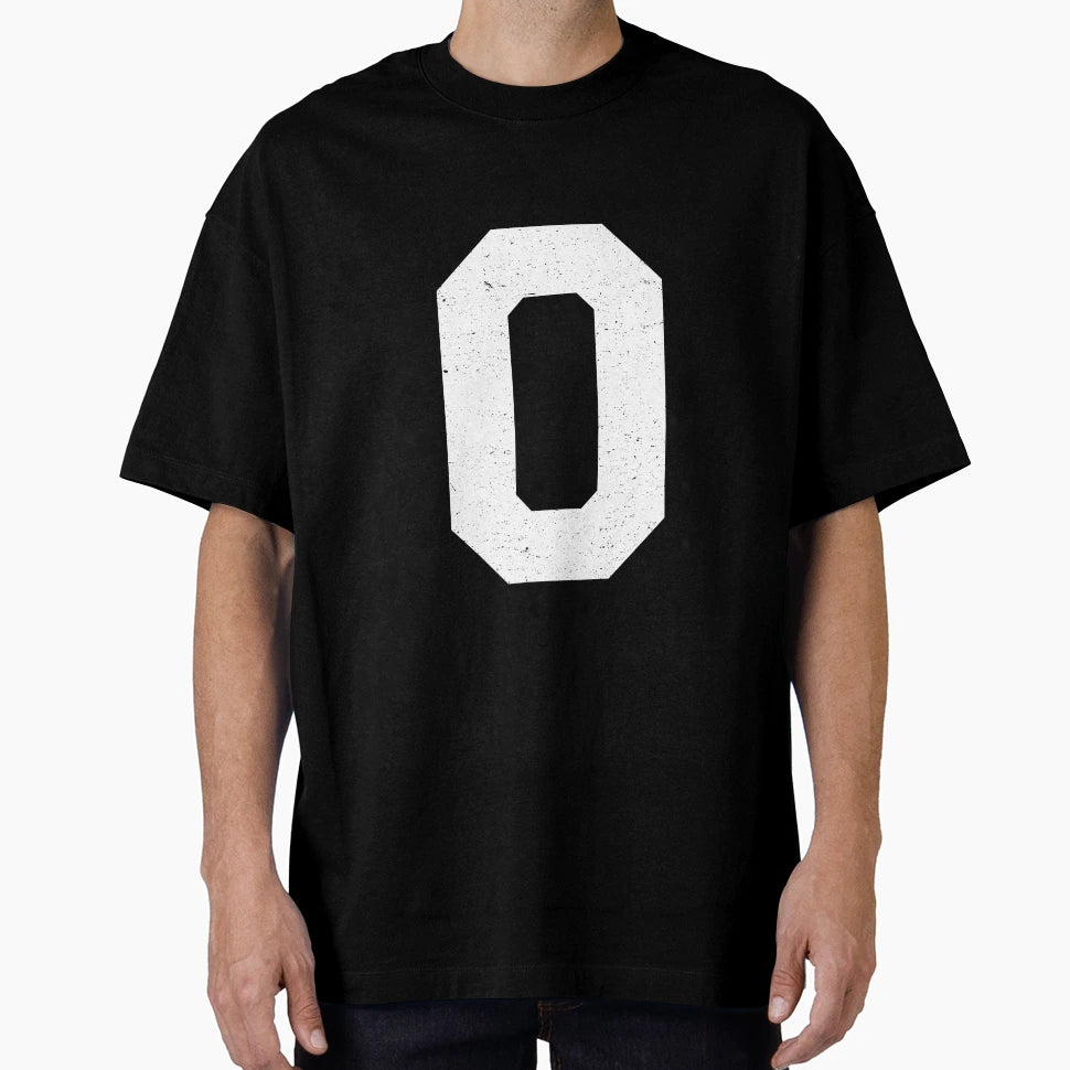 Jersey Block Number 0 Zero Athletic Sports T-Shirt - Novelty Apparel Unisex - T-Shirt, Sweatshirt, Hoodie