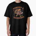 Turkey Touchdowns Thanksgiving Football T-Shirt - Trendy Graphic for Adults - T-Shirt, Sweatshirt, Hoodie