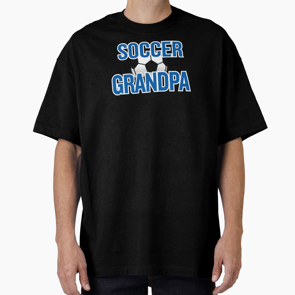 Soccer Grandpa White T-Shirt - Graphic Print for Adults - T-Shirt, Sweatshirt, Hoodie