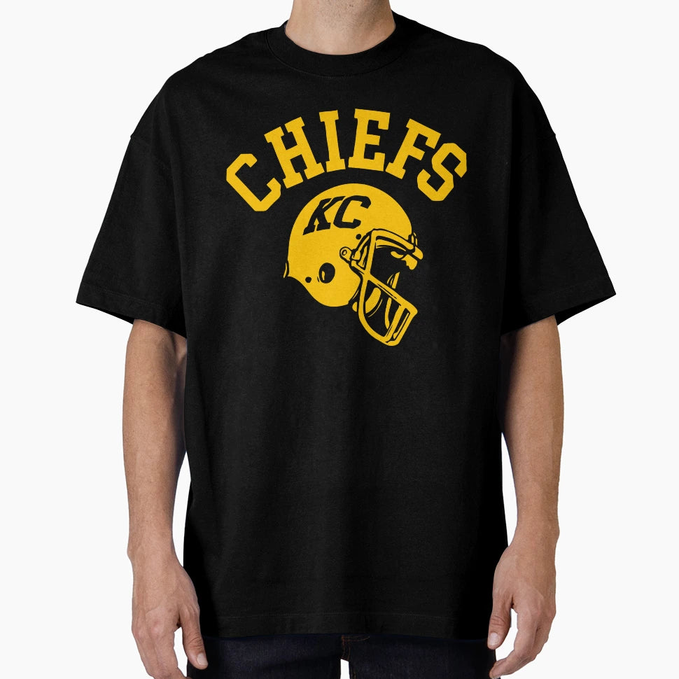 Chiefs Helmet T-Shirt - Streetwear Style for Adults - T-Shirt, Sweatshirt, Hoodie