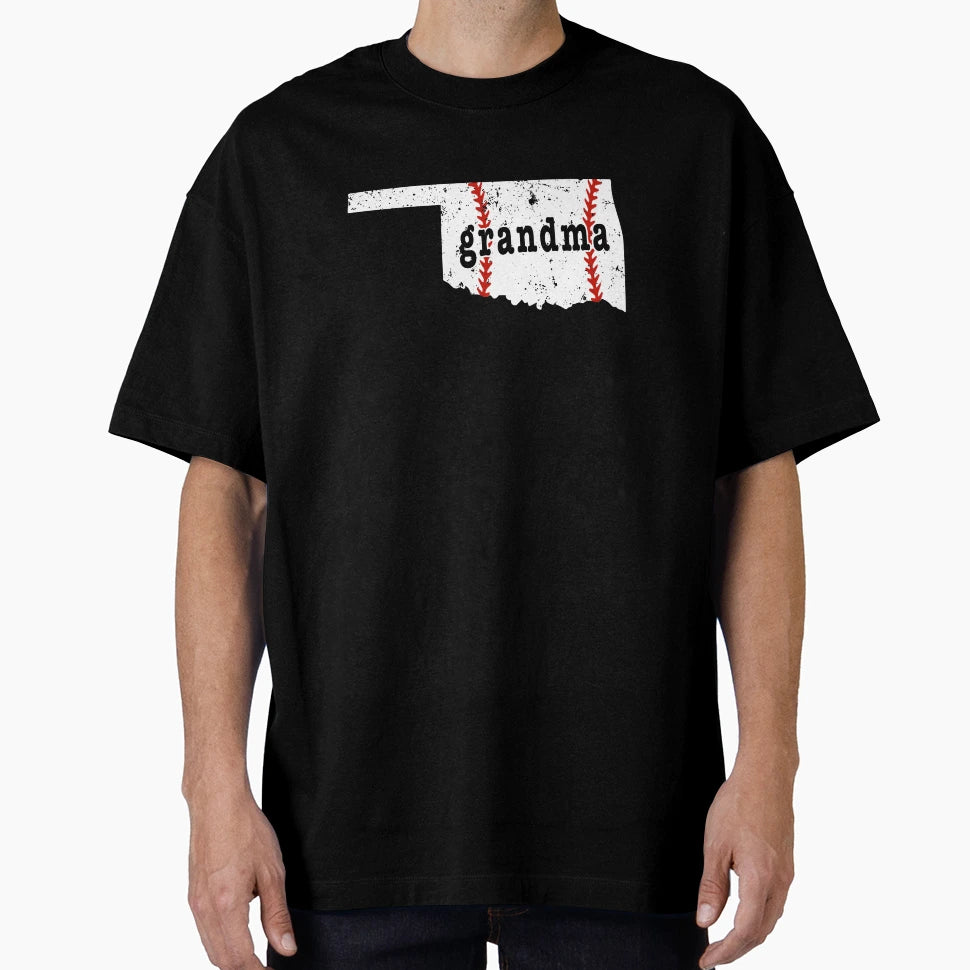 Baseball Grandma Oklahoma Softball T-Shirt - Aesthetic Graphic Men Women - T-Shirt, Sweatshirt, Hoodie