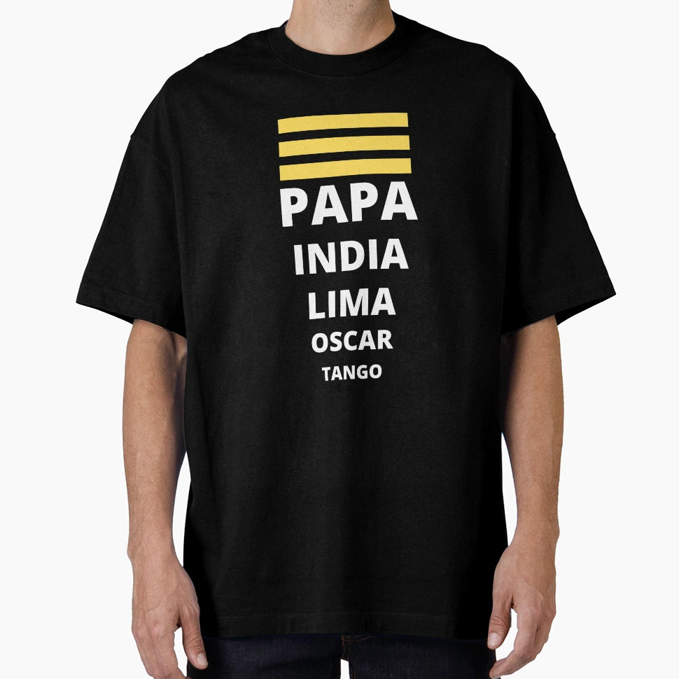 Pilot Papa Indie Lima Oscar Tango Pilot T-Shirt - Graphic Print Men Women - T-Shirt, Sweatshirt, Hoodie