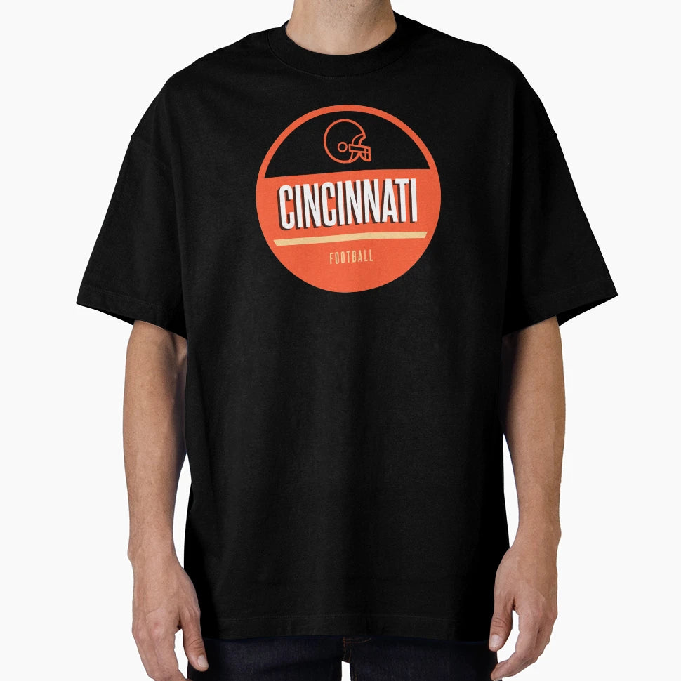 Cincinnati Football T-Shirt - Minimalist Print Men Women - T-Shirt, Sweatshirt, Hoodie