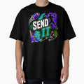 Send It Football Grunge T-Shirt - Custom Art Print for Adults - T-Shirt, Sweatshirt, Hoodie