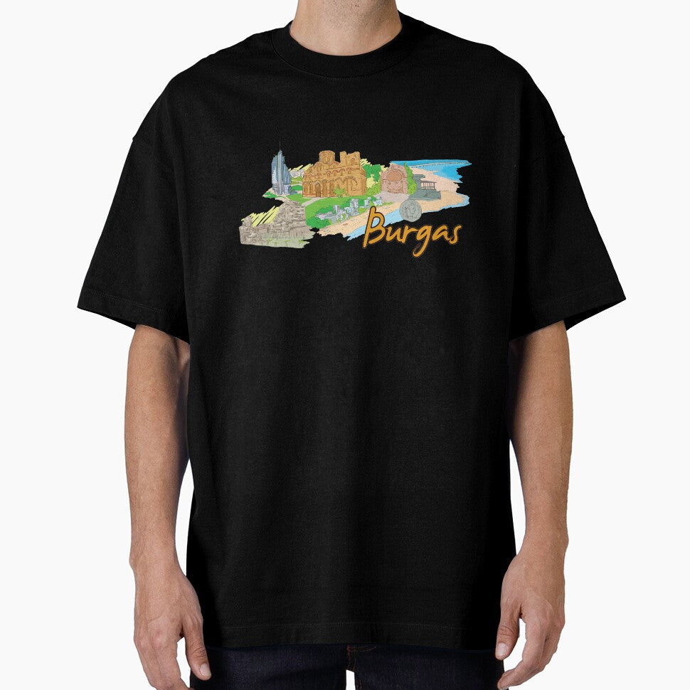 Burgas Bulgaria Beautiful Places Around The World by - Adult & Kids T-Shirts, Sweatshirts & Hoodies apparel design preview 1
