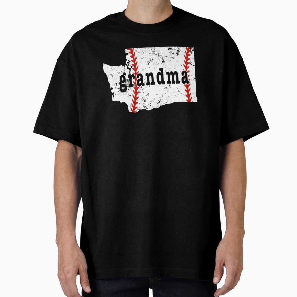Baseball Grandma Shirts Washington T-Shirt - Fun Novelty Design Unisex - T-Shirt, Sweatshirt, Hoodie