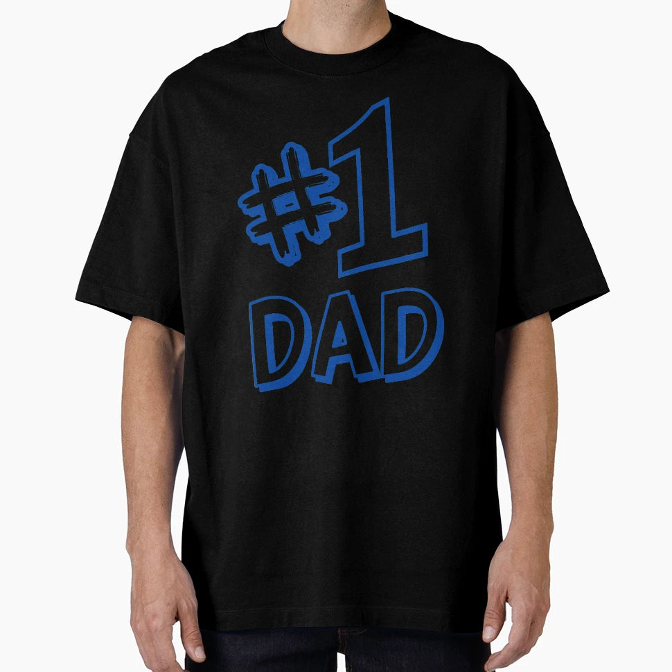 1 Dad T-Shirt - Fun Novelty Design for Adults - T-Shirt, Sweatshirt, Hoodie