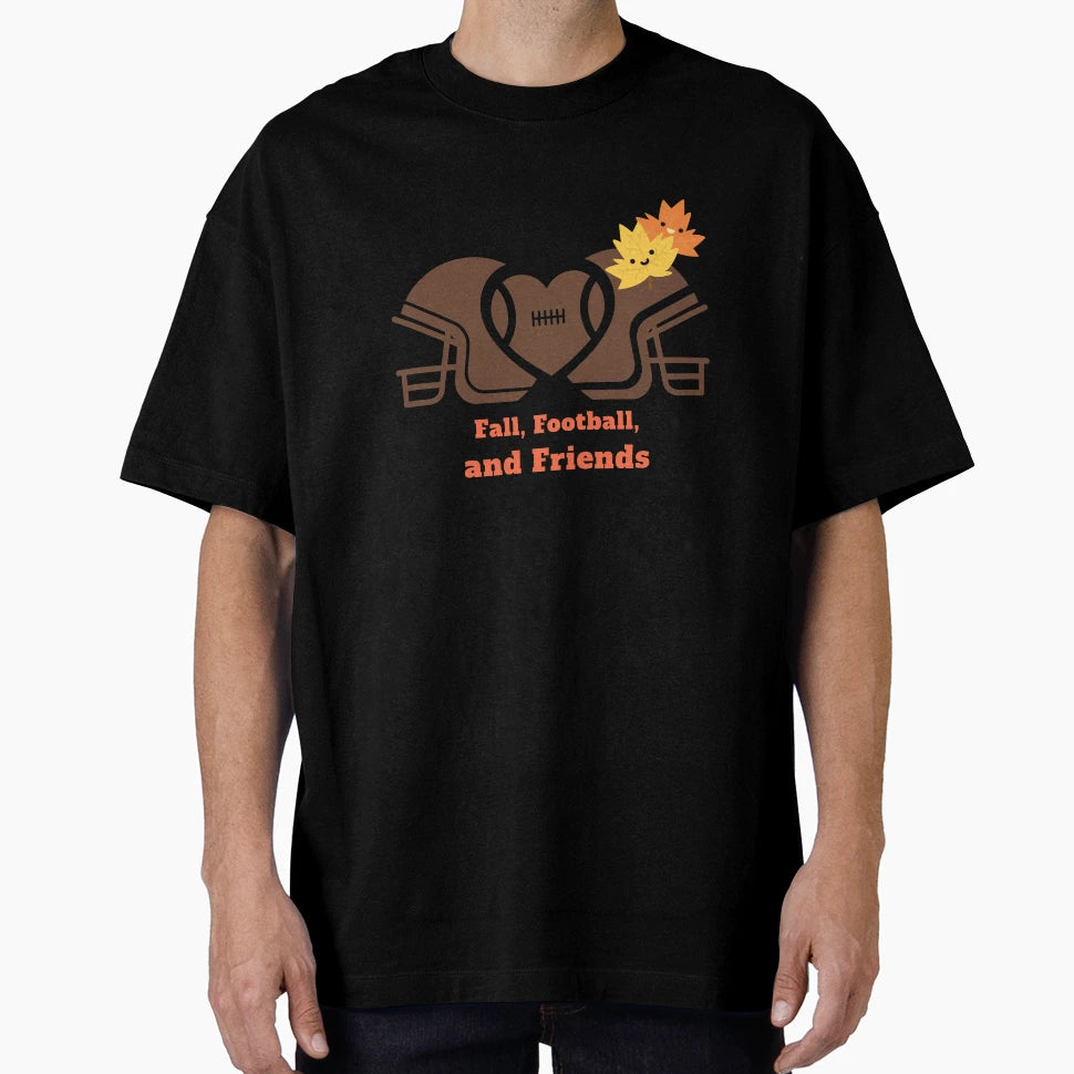 Fall Football And Friends T-Shirt - Custom Art Print for Adults - T-Shirt, Sweatshirt, Hoodie
