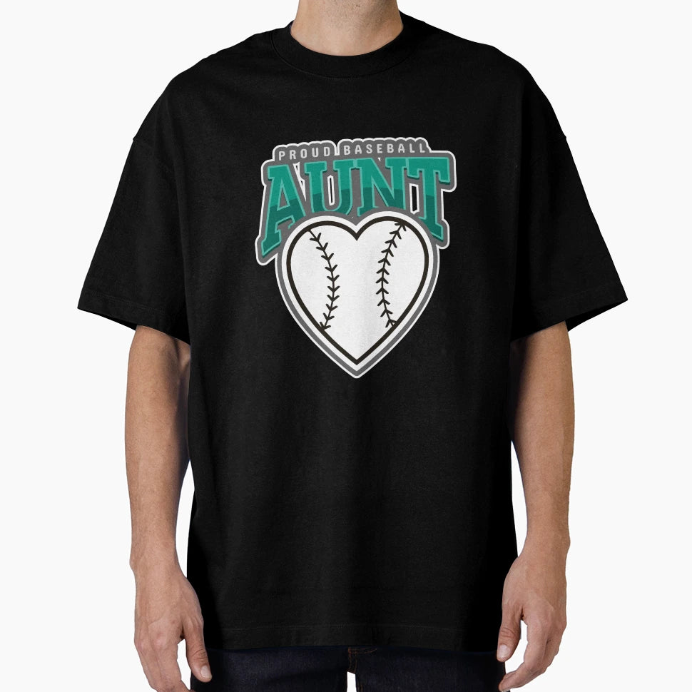 Baseball Aunt T-Shirt - Custom Art Print Men Women - T-Shirt, Sweatshirt, Hoodie