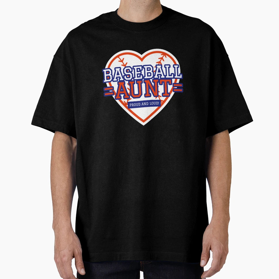 Baseball Aunt T-Shirt - Novelty Apparel for Adults - T-Shirt, Sweatshirt, Hoodie