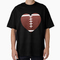 Football Heart T-Shirt - Unique Graphic Unisex - T-Shirt, Sweatshirt, Hoodie