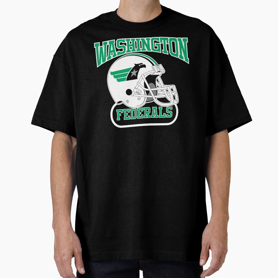 Washington Federals Helmet T-Shirt - Custom Art Print Men Women - T-Shirt, Sweatshirt, Hoodie