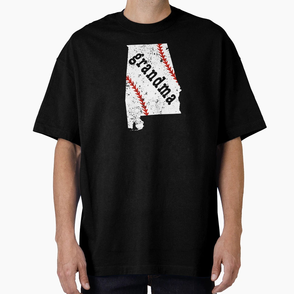 Softball Grandma Alabama Baseball T-Shirt - Aesthetic Graphic for Adults - T-Shirt, Sweatshirt, Hoodie