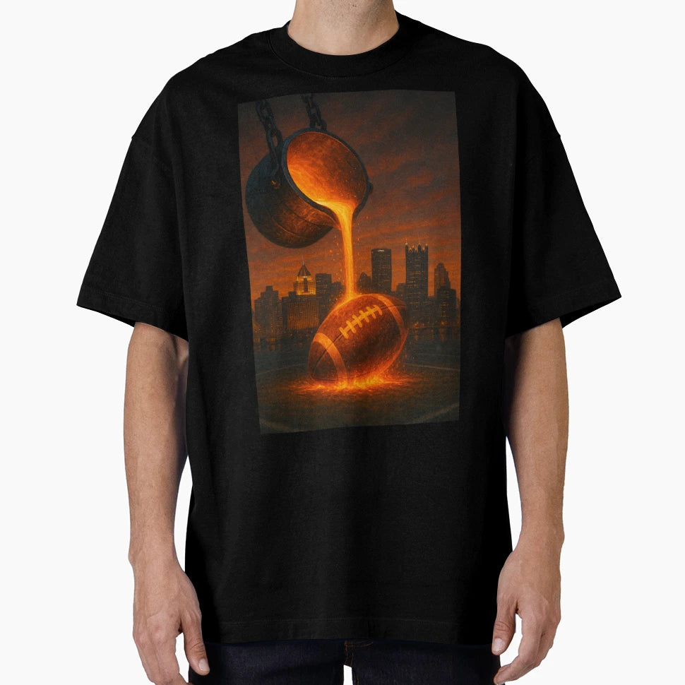 Pittsburgh Football V5 T-Shirt - Custom Art Print Men Women - T-Shirt, Sweatshirt, Hoodie