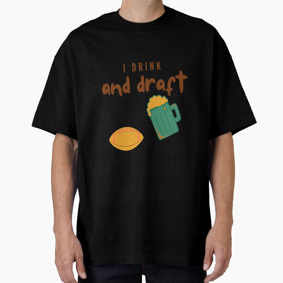 Drink And Draft T-Shirt - Minimalist Print Unisex - T-Shirt, Sweatshirt, Hoodie