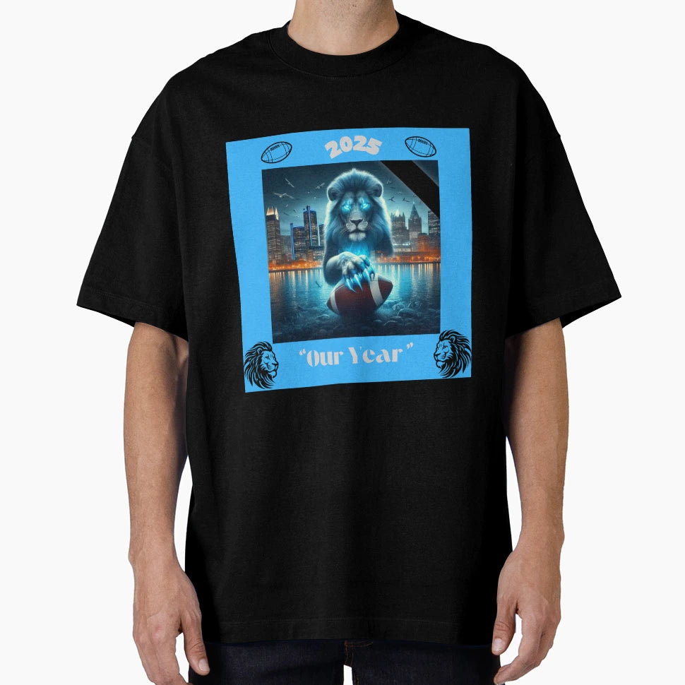 Detroit 2025 Our Year Lions T-Shirt - Aesthetic Graphic Unisex - T-Shirt, Sweatshirt, Hoodie