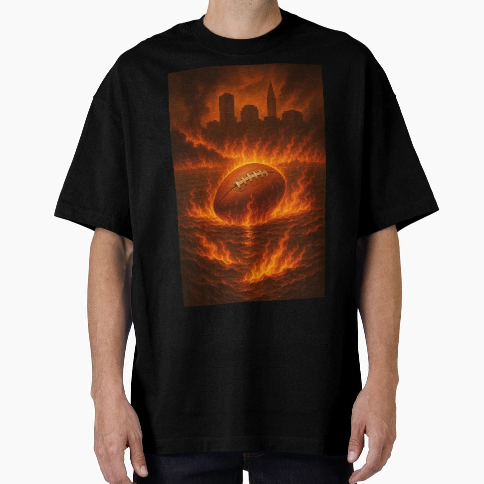 Cleveland Football V3 T-Shirt - Novelty Apparel for Adults - T-Shirt, Sweatshirt, Hoodie