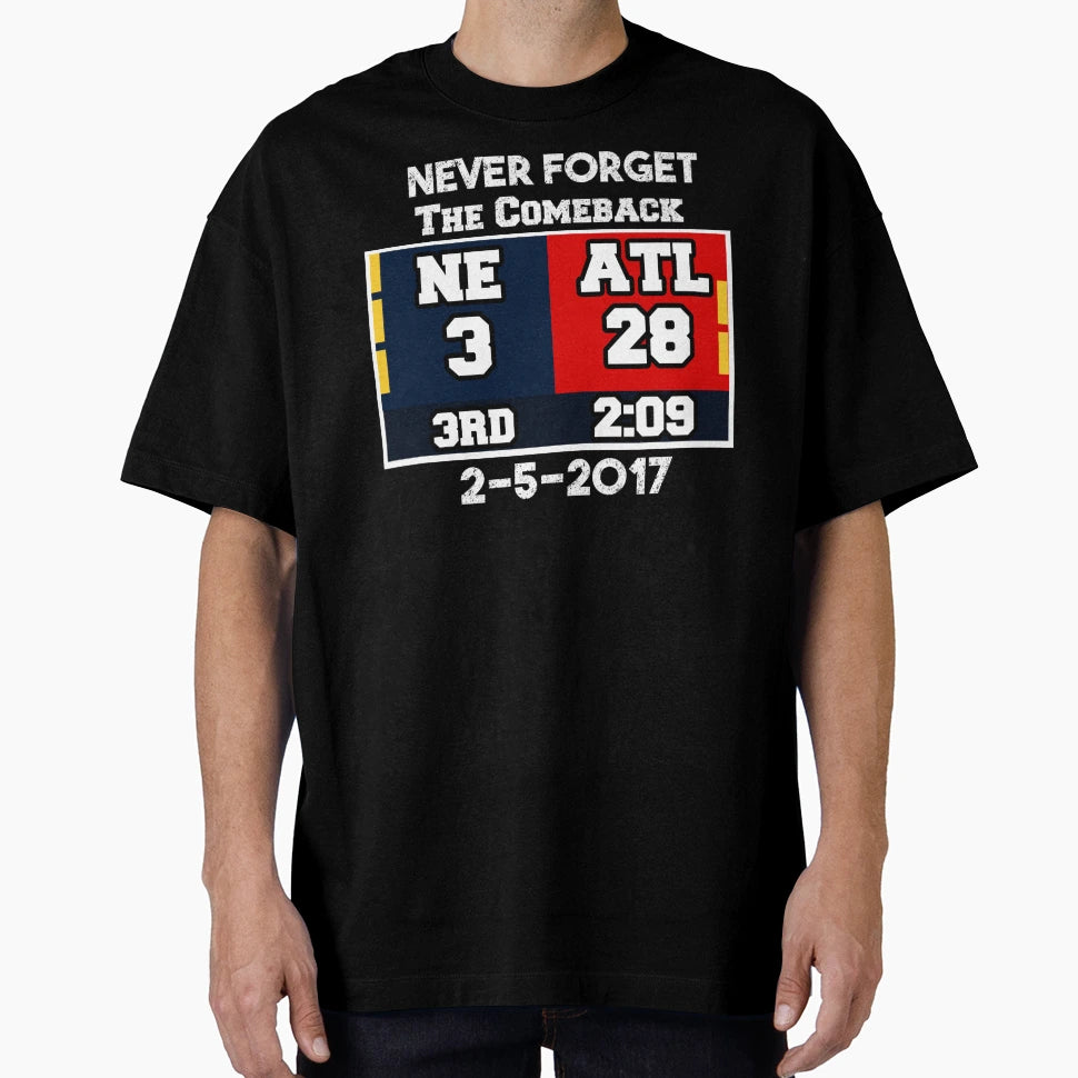 Ne 3 Atl 28 Final Score Never Forget T-Shirt - Unique Graphic Men Women - T-Shirt, Sweatshirt, Hoodie