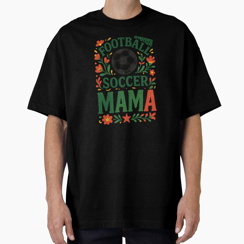 Vibrant Floral Mom Football Game T-Shirt - Graphic Print Men Women - T-Shirt, Sweatshirt, Hoodie