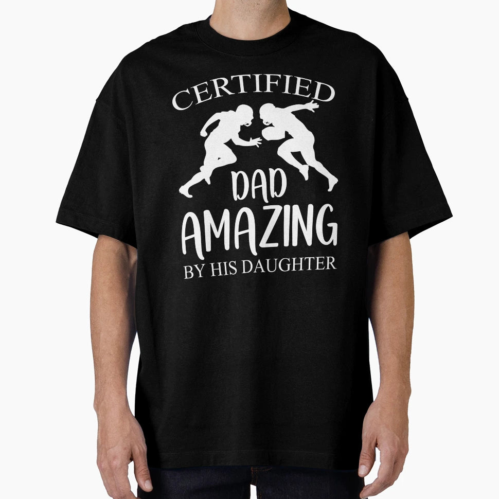 Amazing Football Dad T-Shirt - Aesthetic Graphic Unisex - T-Shirt, Sweatshirt, Hoodie