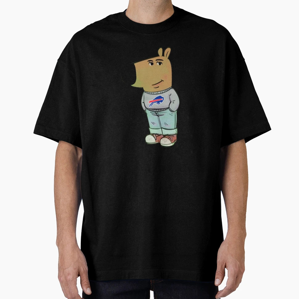 Buffalo Bills Just Chill Guy Meme T-Shirt - Unique Graphic Men Women - T-Shirt, Sweatshirt, Hoodie