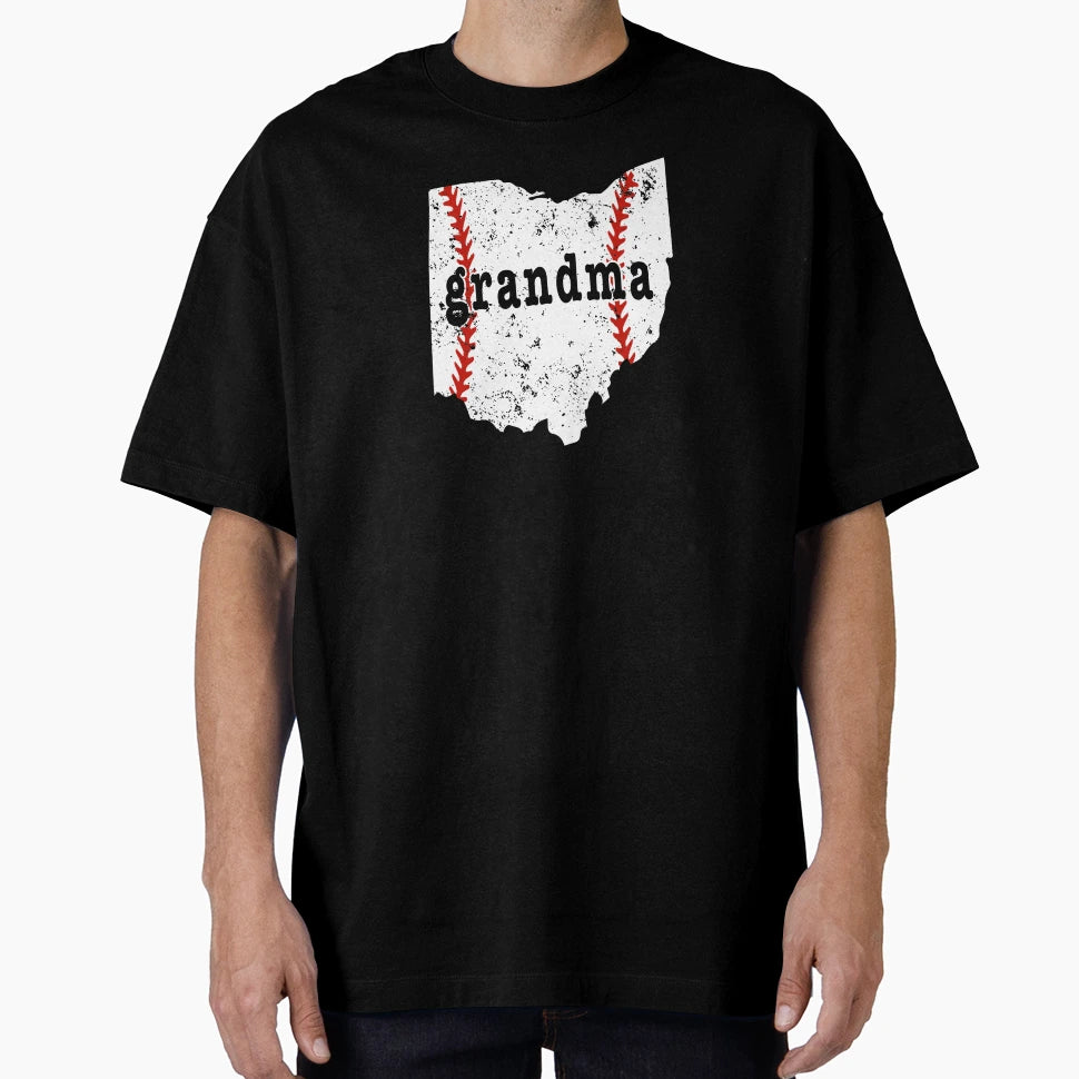 Best Baseball Grandma Ohio Softball T-Shirt - Aesthetic Graphic for Adults - T-Shirt, Sweatshirt, Hoodie
