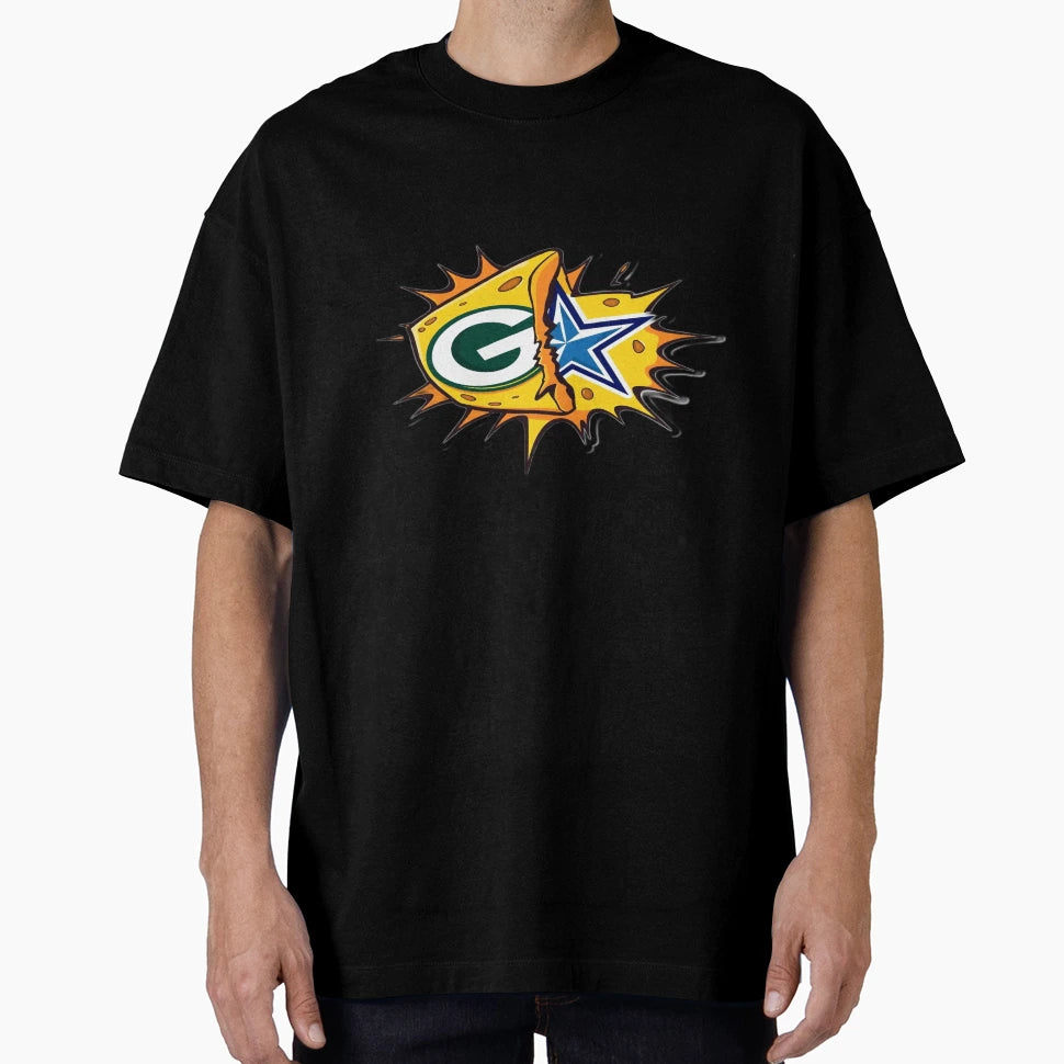 Green Bay Packers Vs Dallas Cowboys T-Shirt - Fun Novelty Design Unisex - T-Shirt, Sweatshirt, Hoodie