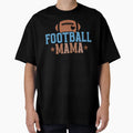 Brown And Blue Football Mama T-Shirt - Streetwear Style Men Women - T-Shirt, Sweatshirt, Hoodie