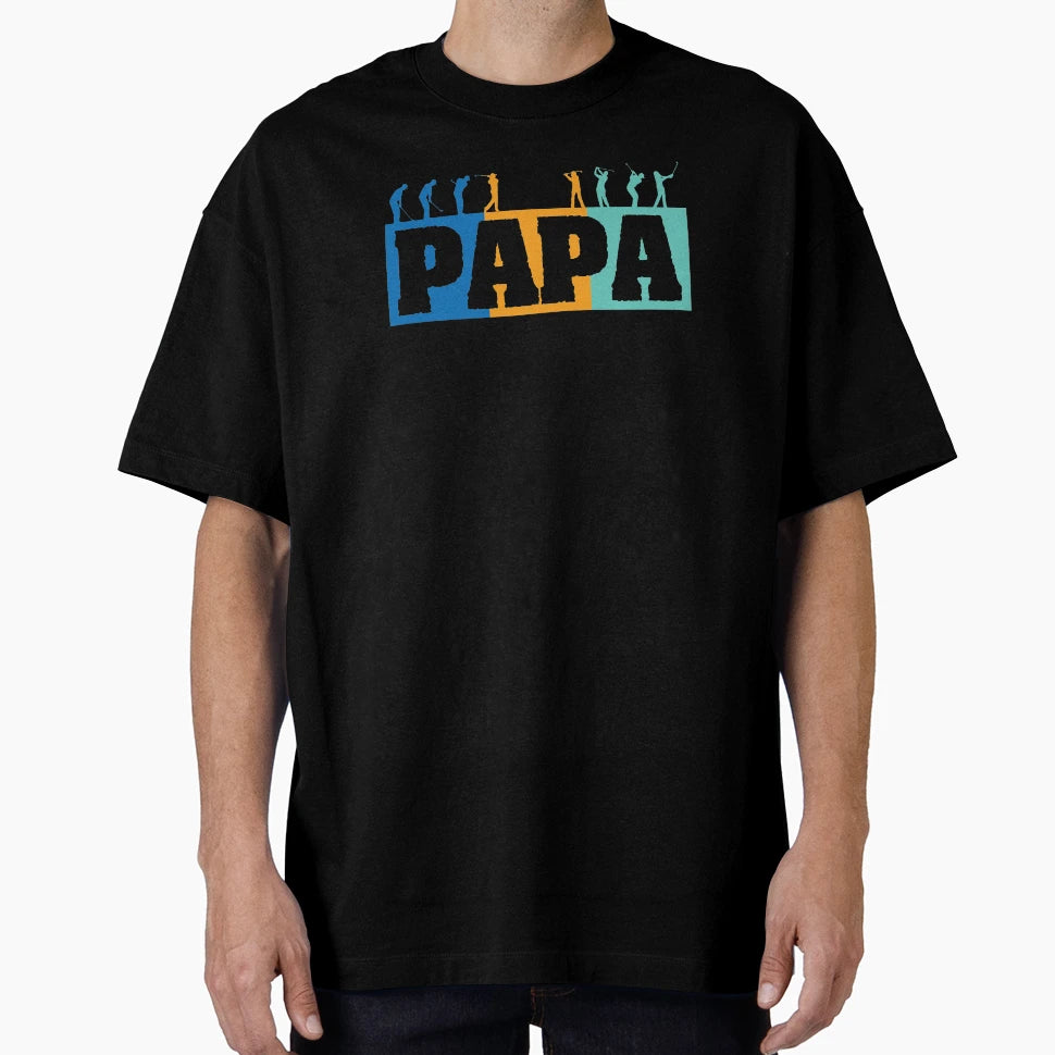 Golfing Papa Golf Gifts Fathers Day T-Shirt - Minimalist Print Unisex - T-Shirt, Sweatshirt, Hoodie