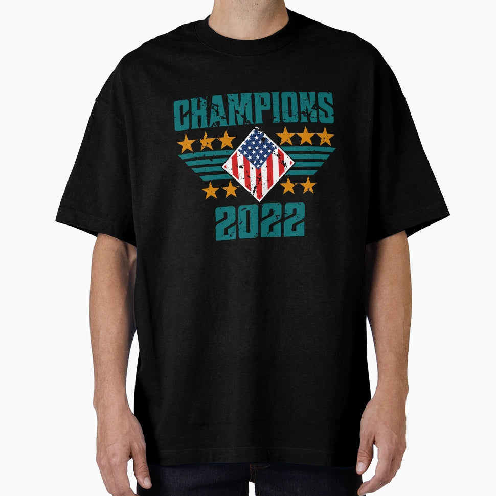 Champions Usa America Cup Football 2022 T-Shirt - Novelty Apparel Unisex - T-Shirt, Sweatshirt, Hoodie
