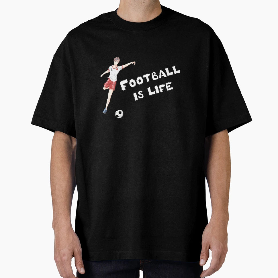 Football Is Life T-Shirt - Graphic Print Unisex - T-Shirt, Sweatshirt, Hoodie