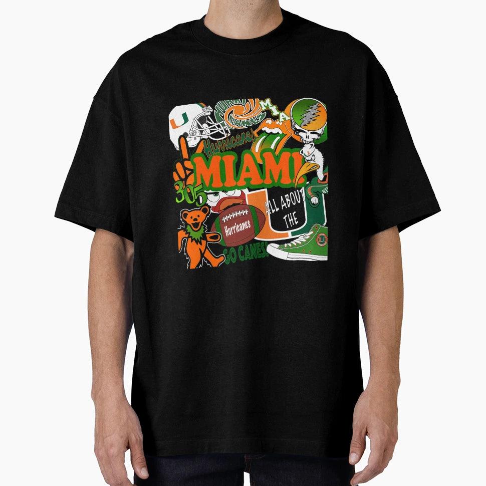 University Miami T-Shirt - Graphic Print Unisex - T-Shirt, Sweatshirt, Hoodie