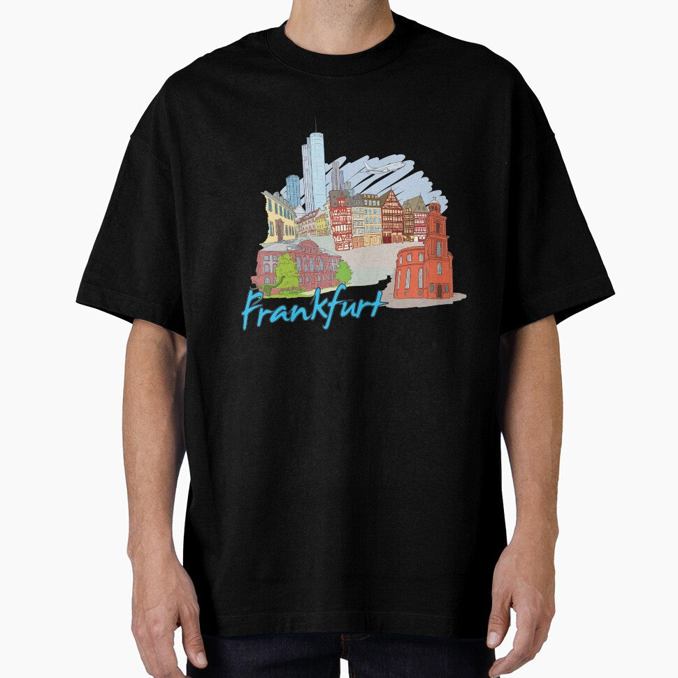 Frankfurt Germany Beautiful Places Around The World - Adult & Kids T-Shirts, Sweatshirts & Hoodies apparel design preview 1