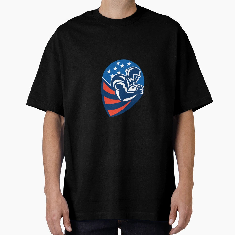 American Football Rushing Running Back T-Shirt - Trendy Graphic Men Women - T-Shirt, Sweatshirt, Hoodie