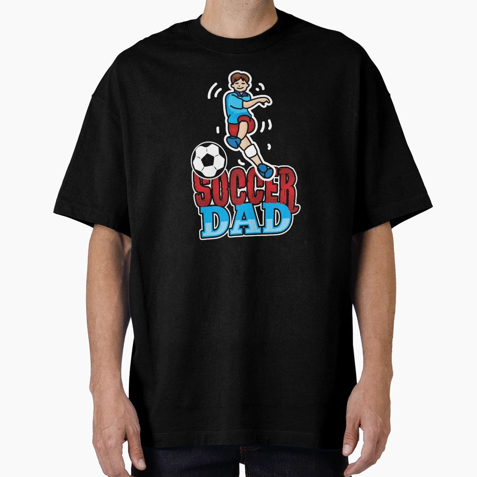 Father Fathers Soccer Dad Daddy Gift T-Shirt - Custom Art Print for Adults - T-Shirt, Sweatshirt, Hoodie
