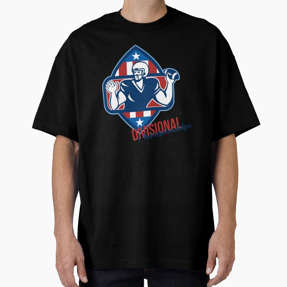 American Football Quarterback Divisional T-Shirt - Minimalist Print Unisex - T-Shirt, Sweatshirt, Hoodie