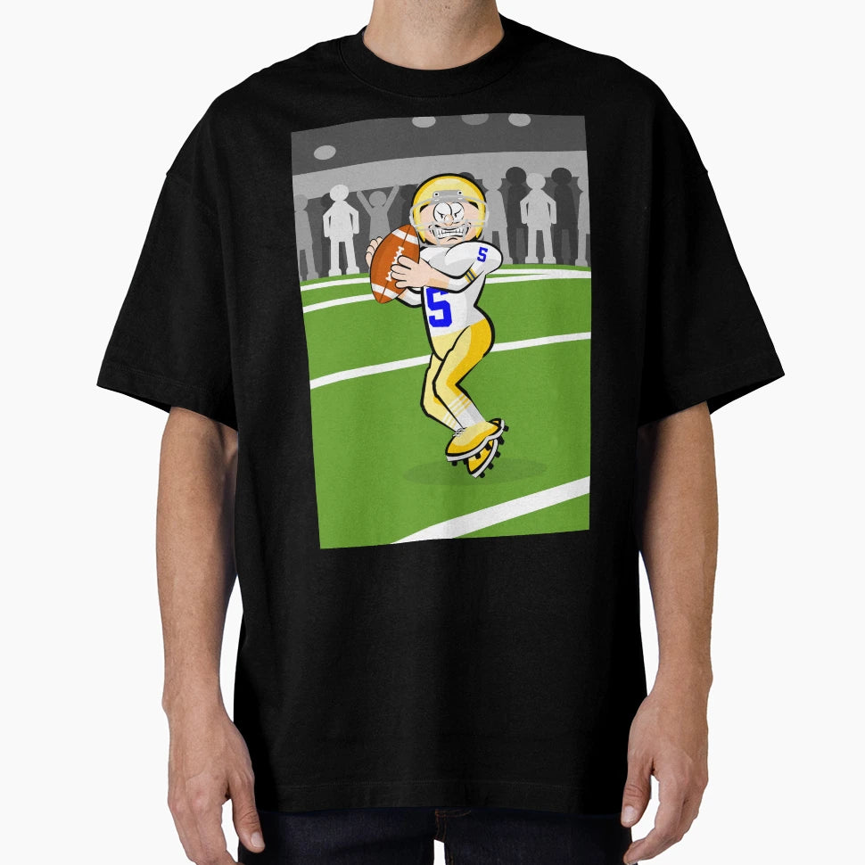 American Football Player Ball Hand T-Shirt - Custom Art Print for Adults - T-Shirt, Sweatshirt, Hoodie