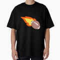 Flaming Football T-Shirt - Minimalist Print Unisex - T-Shirt, Sweatshirt, Hoodie