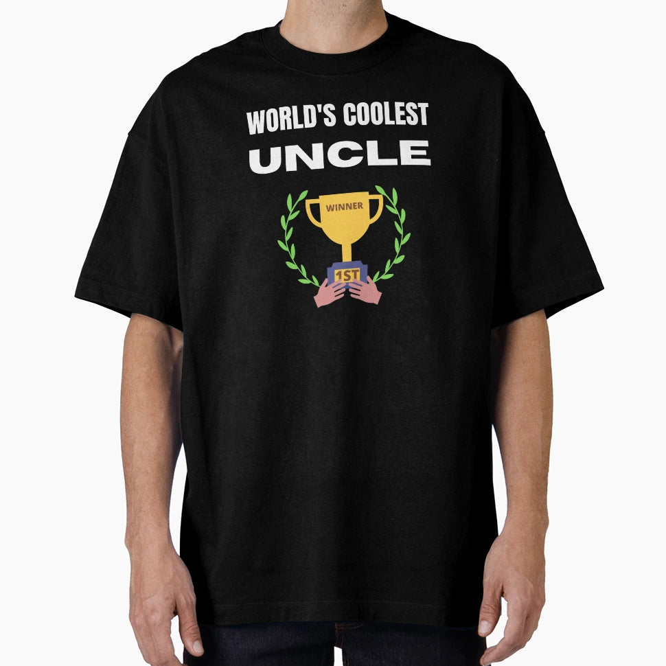Worlds Coolest Uncle T-Shirt - Novelty Apparel Unisex - T-Shirt, Sweatshirt, Hoodie