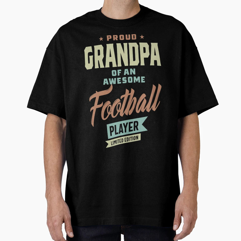 Grandpa Football Player T-Shirt - Aesthetic Graphic Men Women - T-Shirt, Sweatshirt, Hoodie