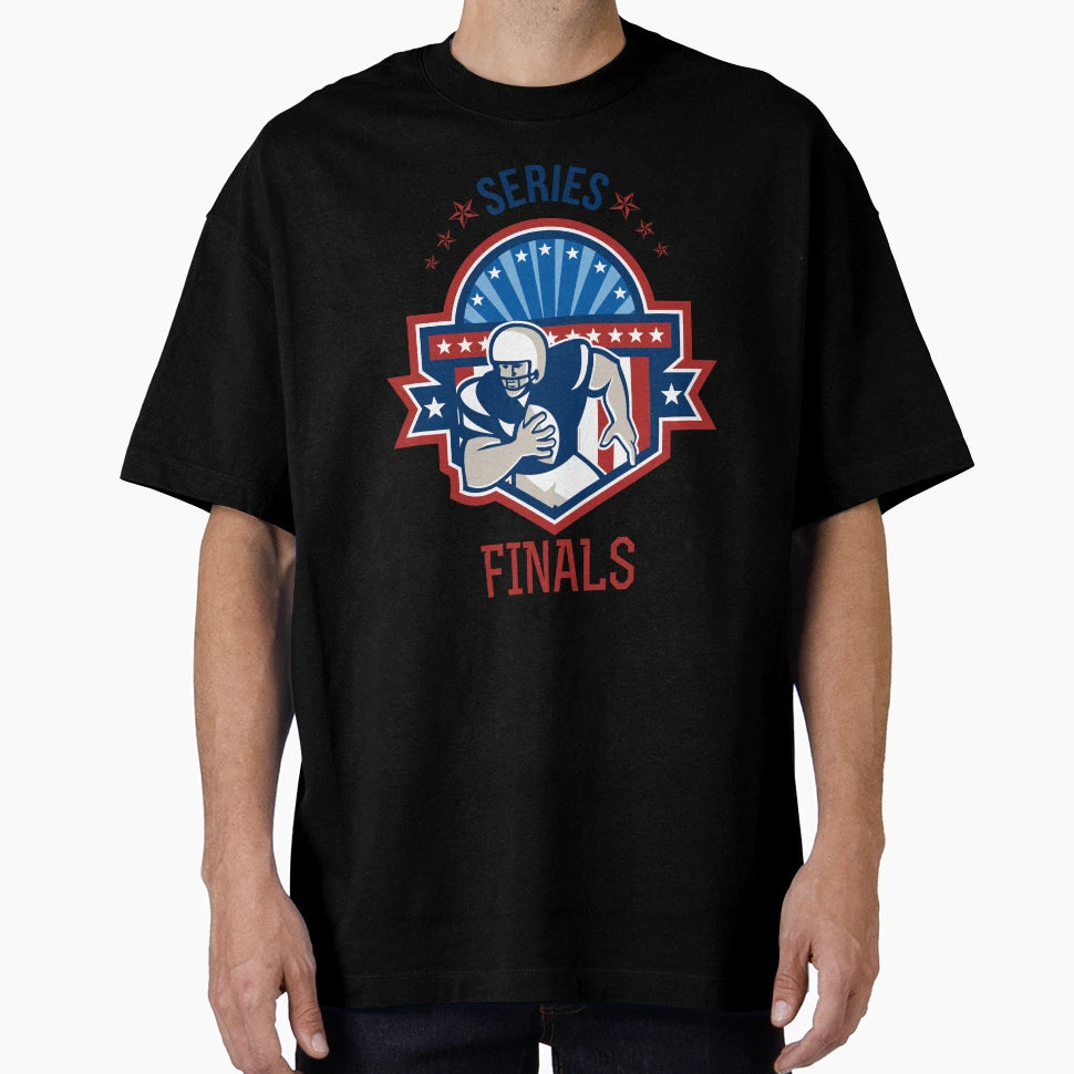 American Football Qb Series Finals Crest T-Shirt - Aesthetic Graphic Unisex - T-Shirt, Sweatshirt, Hoodie