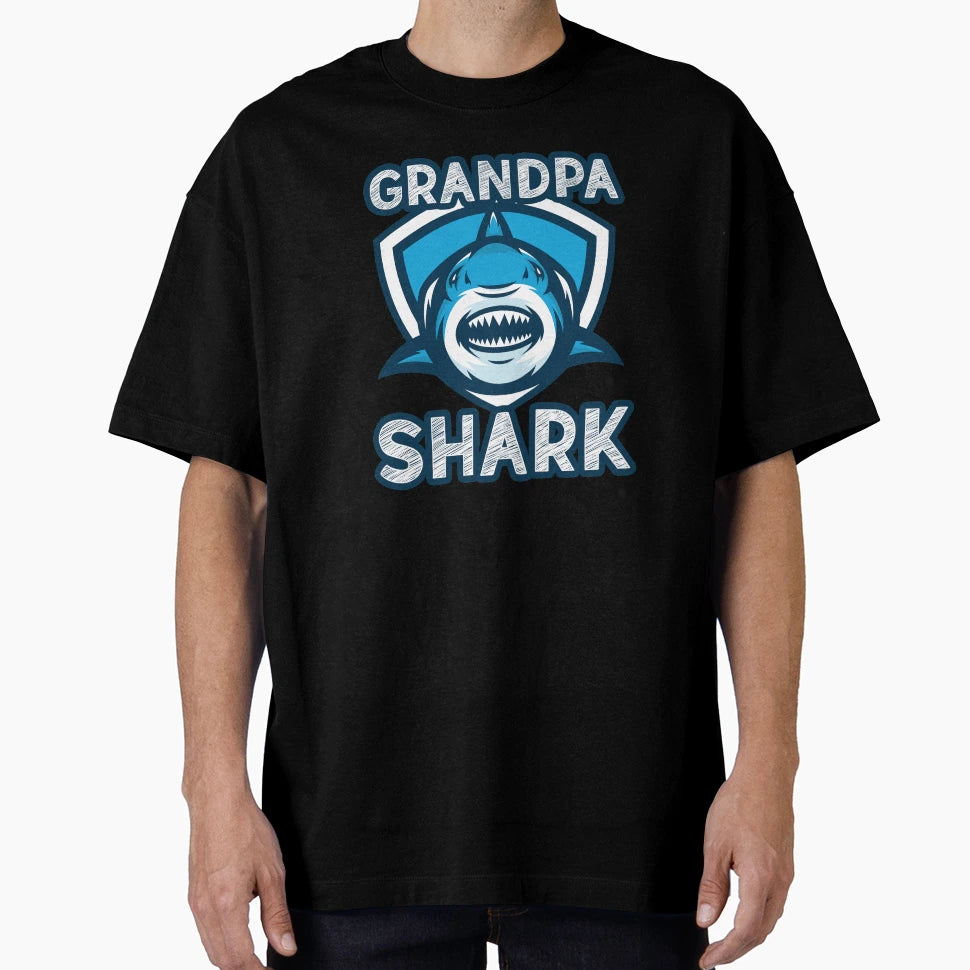 Grandpa Shark T-Shirt - Custom Art Print Unisex - T-Shirt, Sweatshirt, Hoodie
