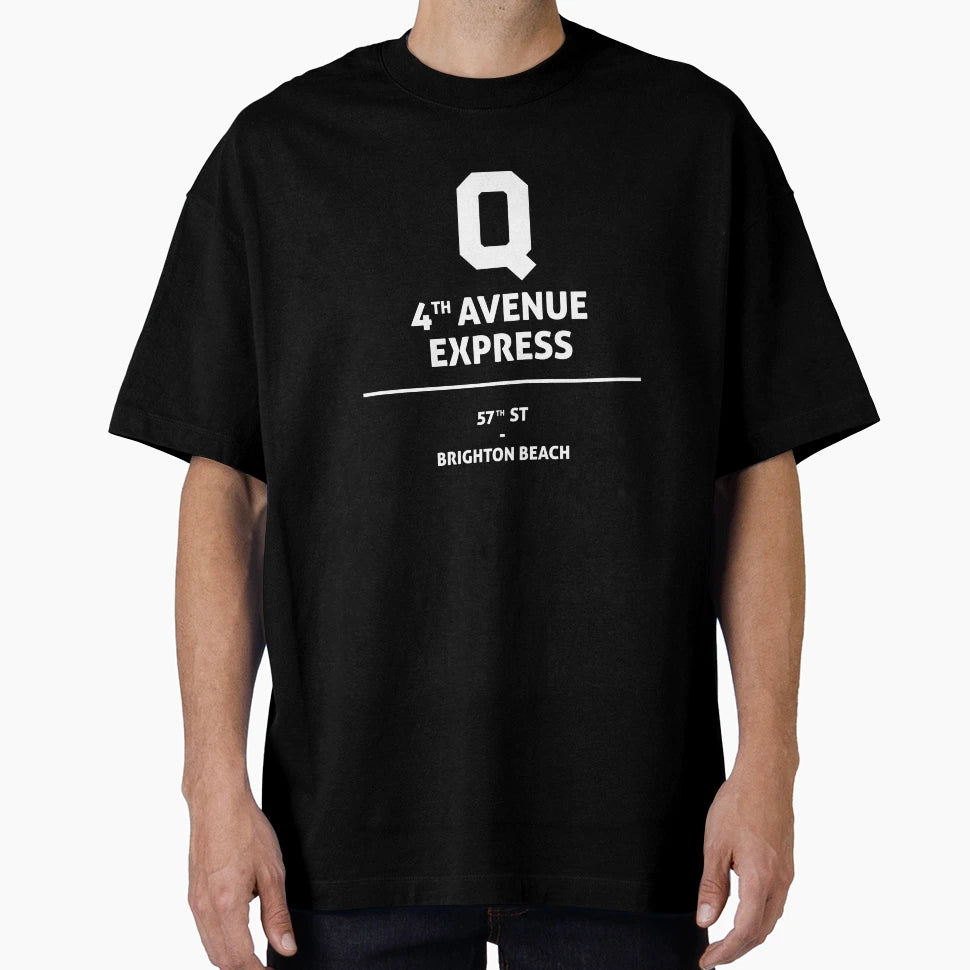 Old New York City Subway Q Train T-Shirt - Streetwear Style for Adults - T-Shirt, Sweatshirt, Hoodie