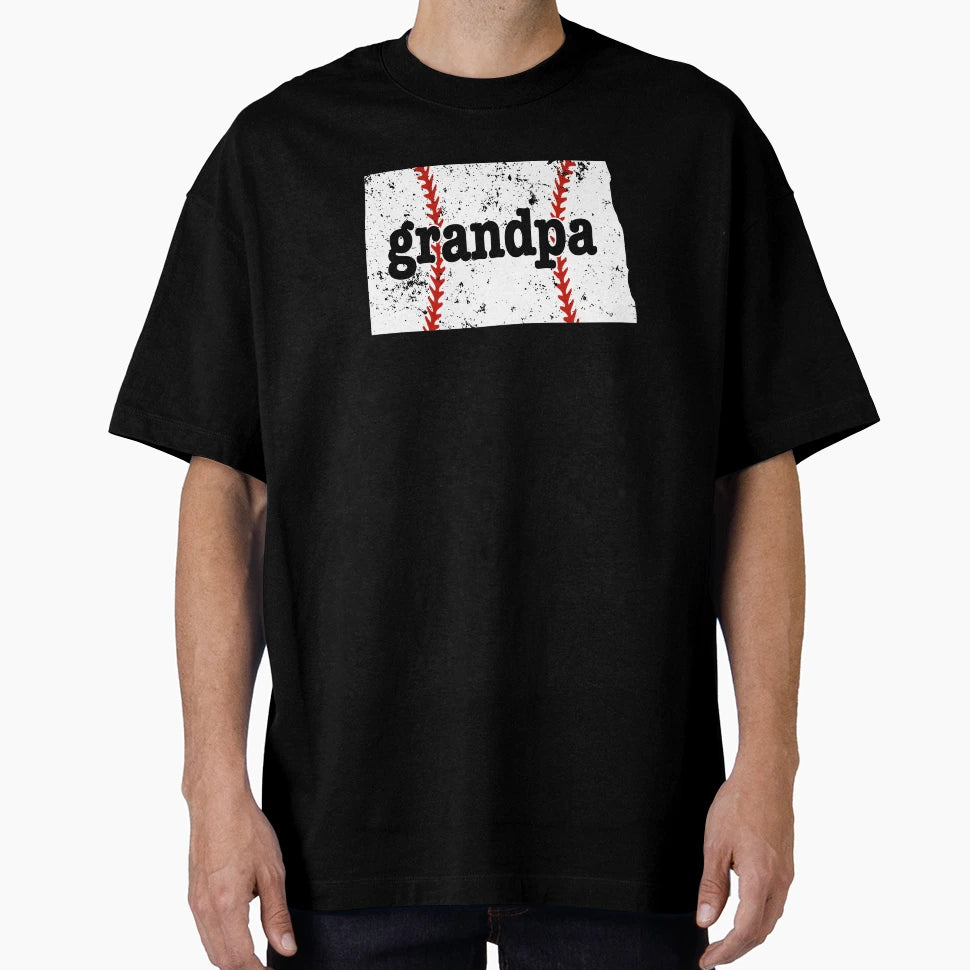 Grandpa Baseball New Dakota Softball T-Shirt - Streetwear Style Unisex - T-Shirt, Sweatshirt, Hoodie