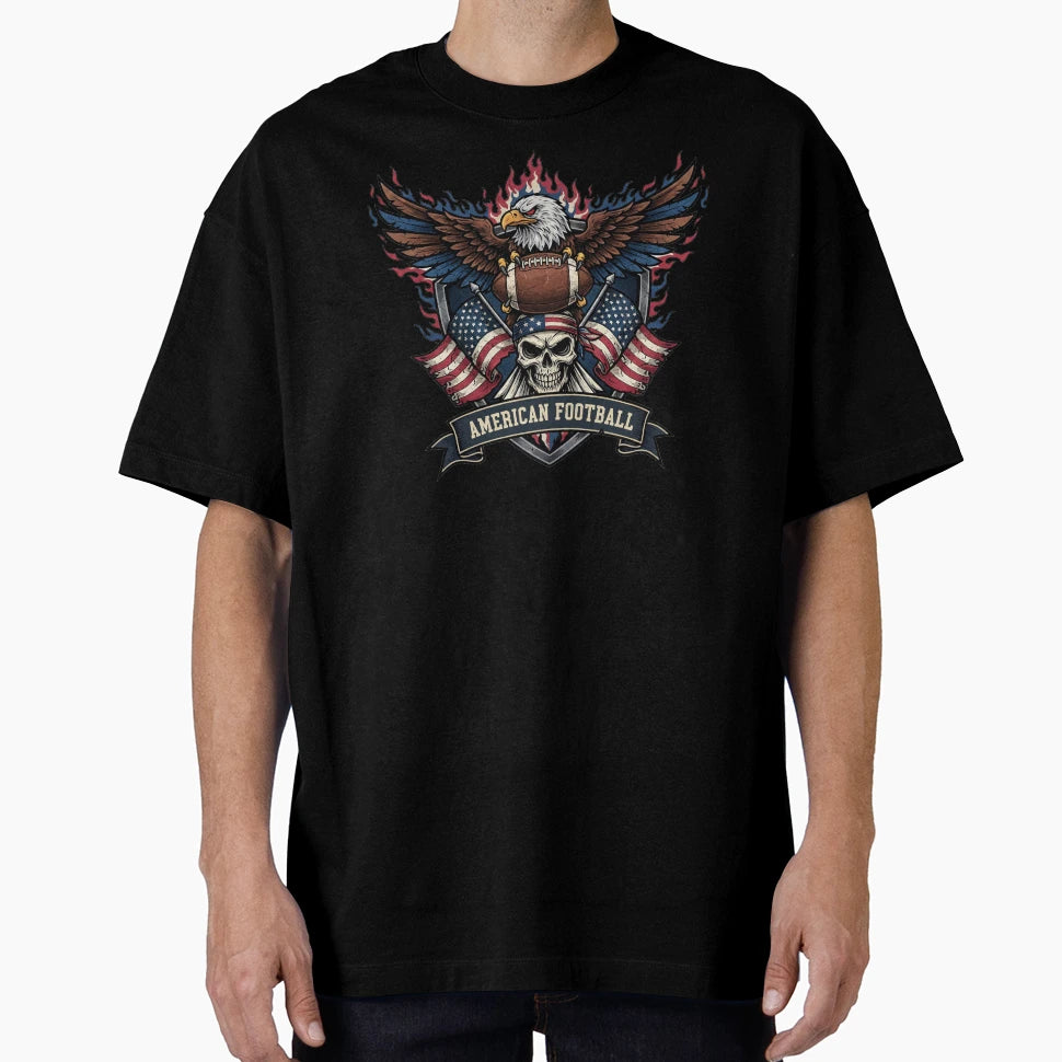 American Football Competitive Spirit T-Shirt - Aesthetic Graphic for Adults - T-Shirt, Sweatshirt, Hoodie