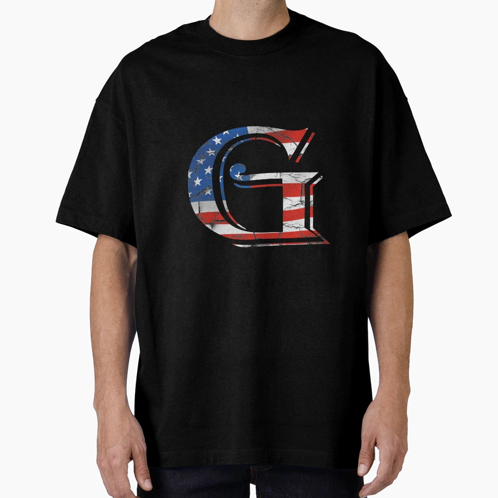 Letter G U S Flag T-Shirt - Graphic Print Men Women - T-Shirt, Sweatshirt, Hoodie