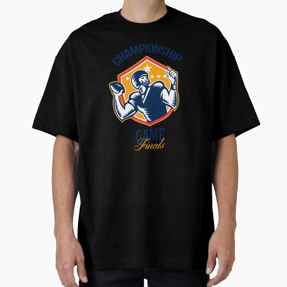 Gridiron Football Quarterback T-Shirt - Custom Art Print for Adults - T-Shirt, Sweatshirt, Hoodie