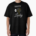 Happy Go Lucky St Patricks Day T-Shirt - Minimalist Print Men Women - T-Shirt, Sweatshirt, Hoodie